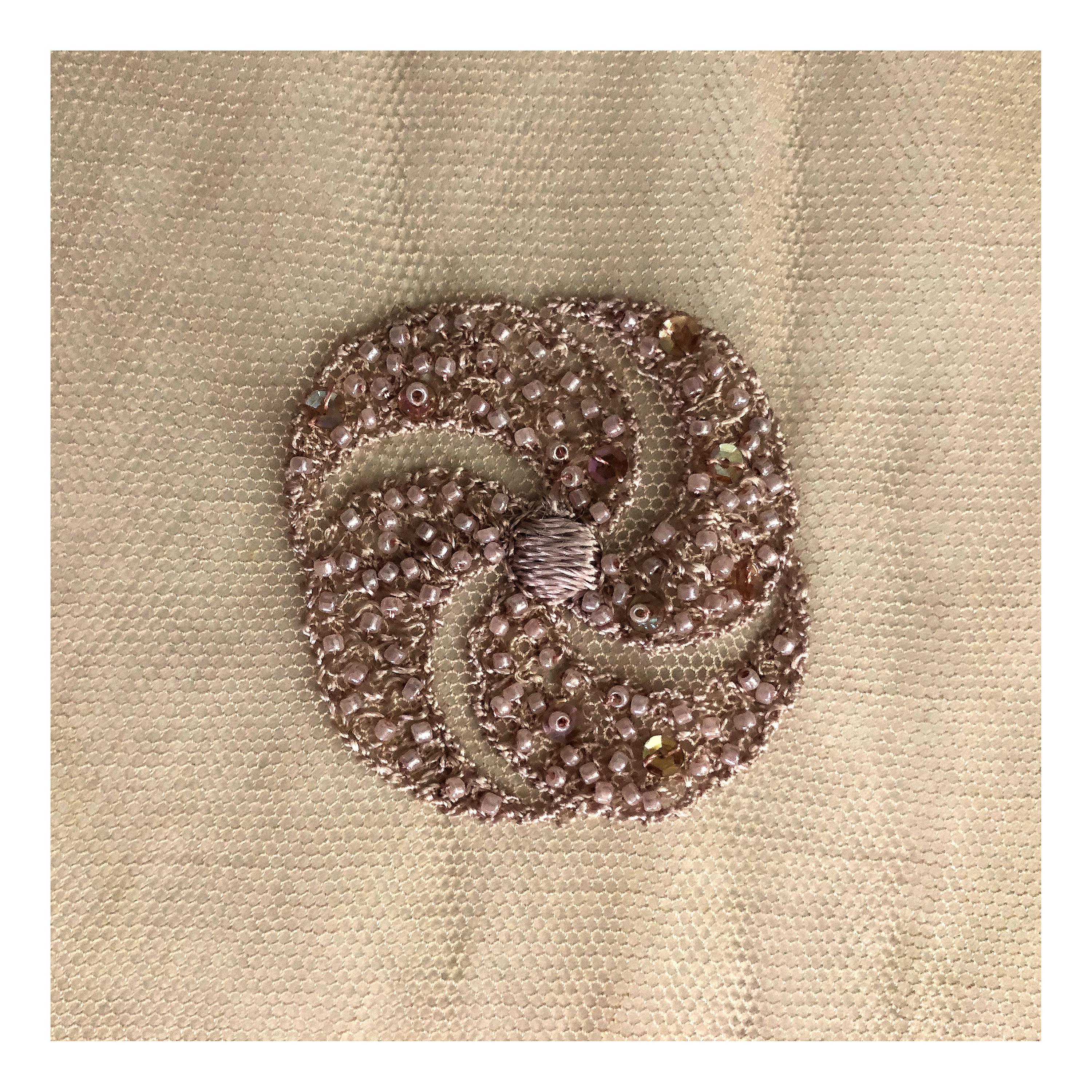 Vanda Smith Schal - Handbeaded 1930s Vintage Lace im Angebot 3