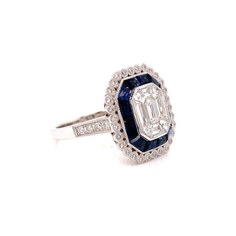 Vanderbilt Diamond And Sapphire Ring

This custom made diamond and ceylon sapphire ring is made for a queen. The center features custom hand cut diamonds in an illusion setting. The vibrant sapphires are exquisite french cut sapphires. Milgrain