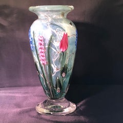 Vandermark Art Glass Vase Signed by Vandermark, Doug Merritt and Stephen Smarr