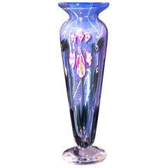 Vandermark Art Glass Vase Signed by Vandermark, Doug Merritt and Stephen Smarr