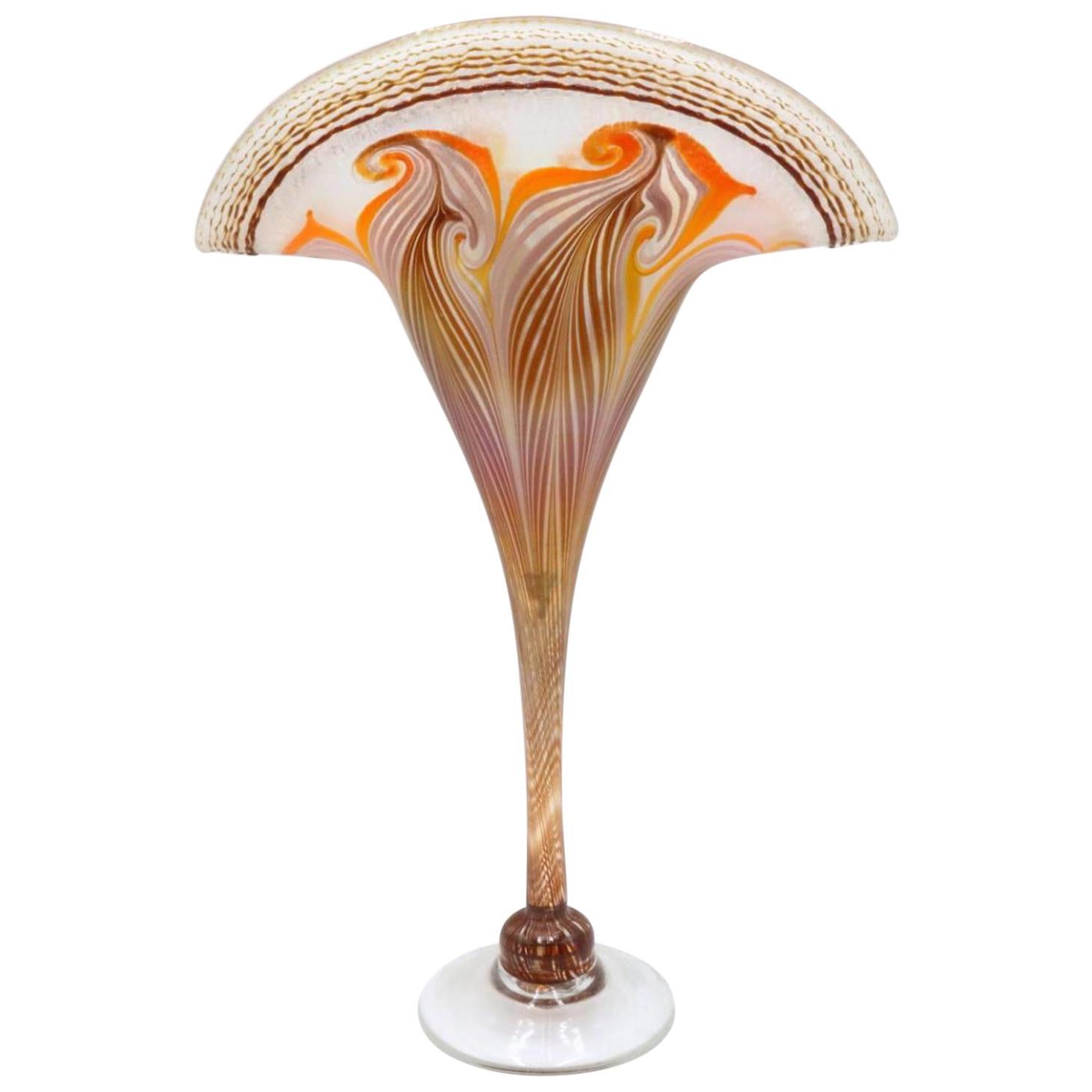 Vandermark Iridescent Art Glass Vase For Sale