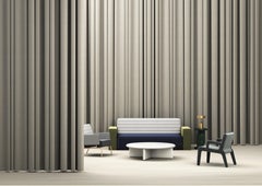 Vane Round Dining Table Creamy White by Frank Chou