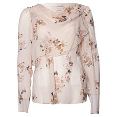 Vanesa Bruno, Top en soie avec imprimé floral