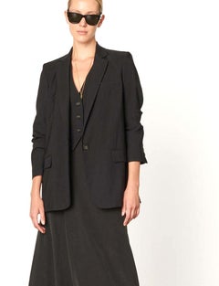 Vanessa Bruno Tilia Linen Mix Oversized Blazer Jacket
