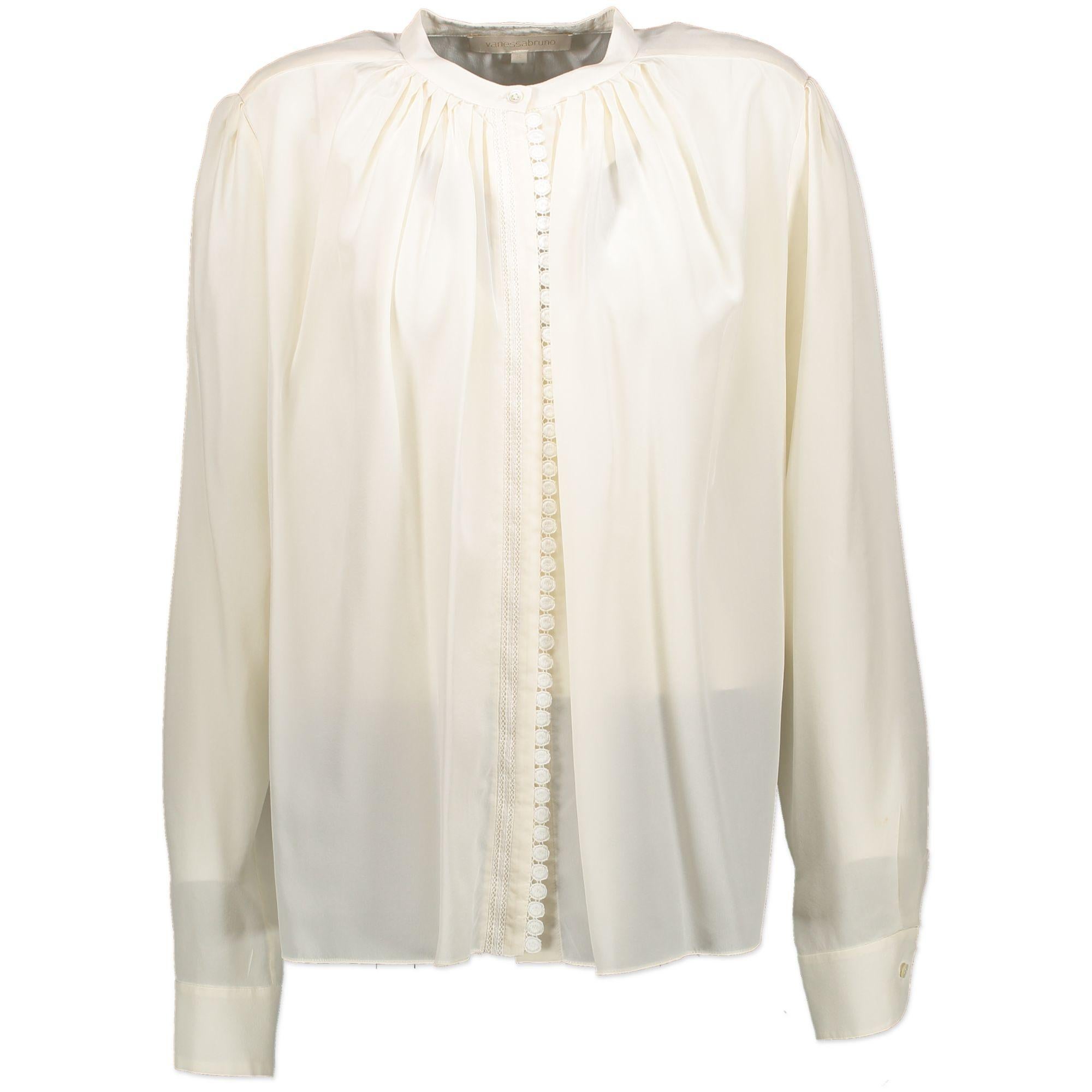 Vanessa Bruno White Blouse - Size 34 In Excellent Condition In Antwerp, BE