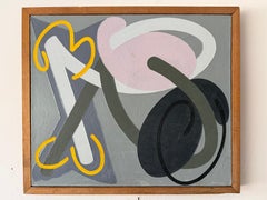 Vanessa Jackson Abstract Oil On Canvas Painting ca' 1983