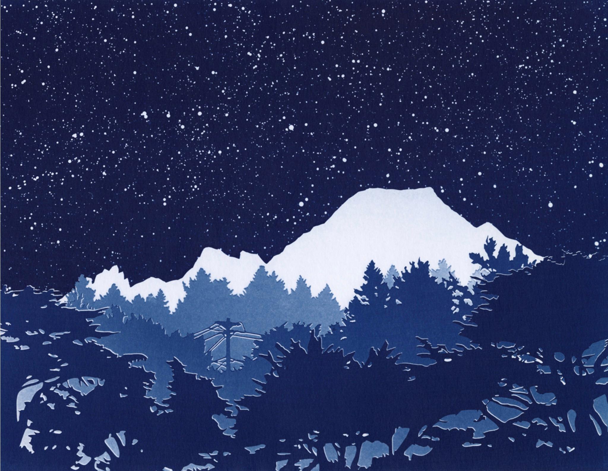 Paysage occidental n°6 - Mixed Media Art de Vanessa Marsh