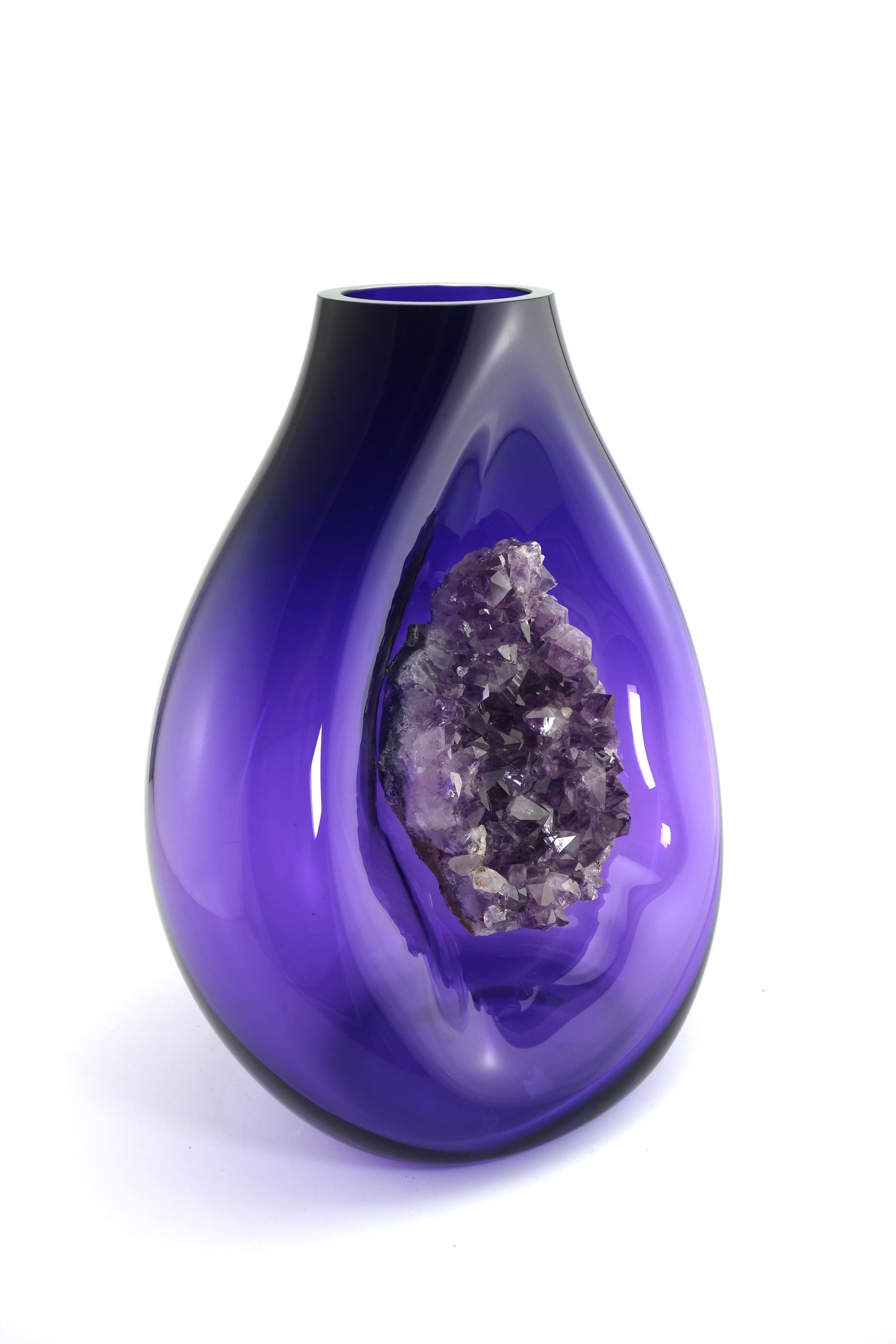 XXI secolo e contemporaneo Vanessa Mitrani - Precious 232 - Verre Soufflé - Amethyste in vendita