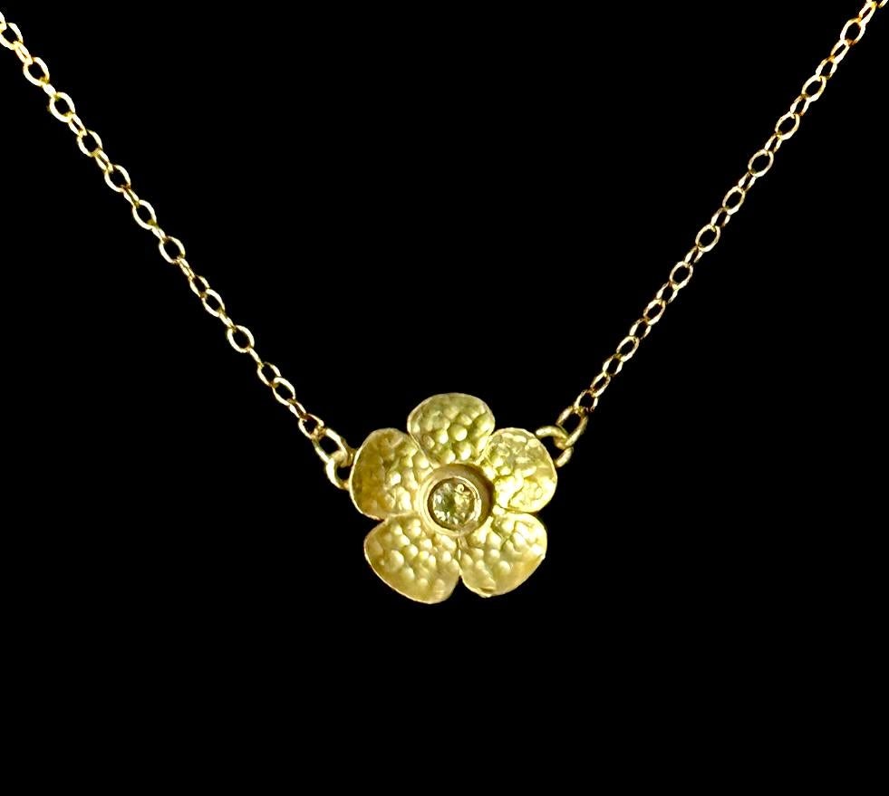 Taglio rotondo Rosa di Vanessa in oro giallo in vendita