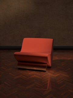 Vanguard Rouge Wool Lounge Chair by Studio Brocky