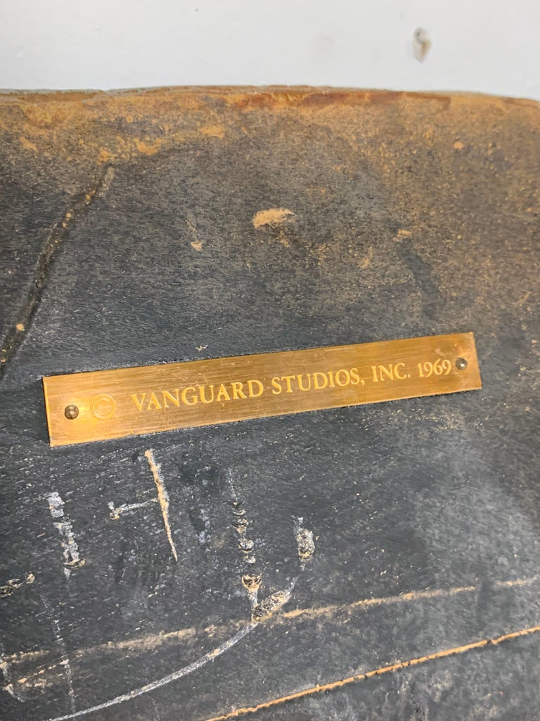 Vanguard Studios "Typographic" Wall Sculpture, Dated 1969 at 1stDibs