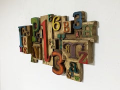 Vanguard Studios "Typographic" Wall Sculpture, Dated 1969