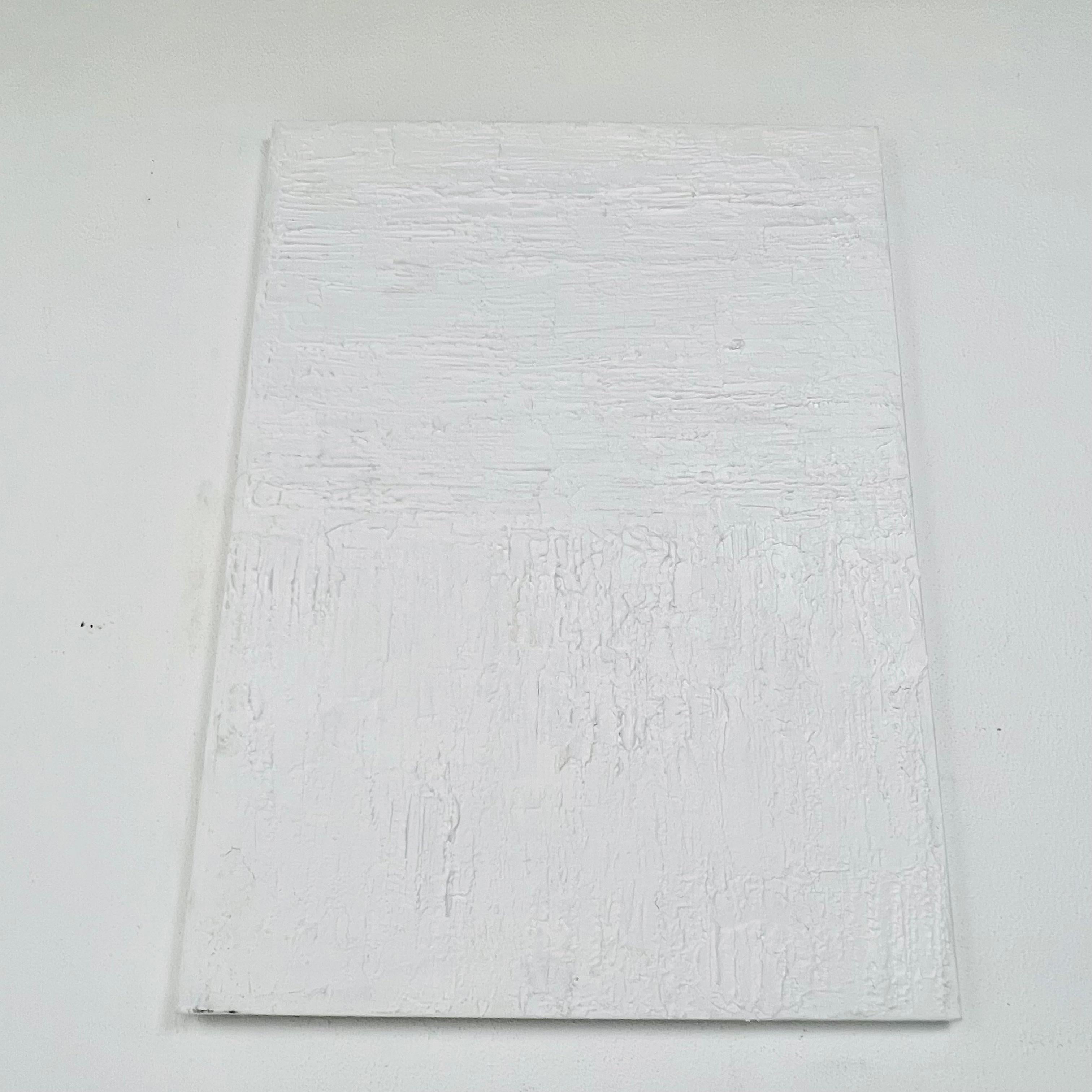 Minimaliste Peinture à l'huile blanche texturée 