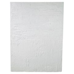 „Winter“ Texturiertes weißes Ölgemälde
