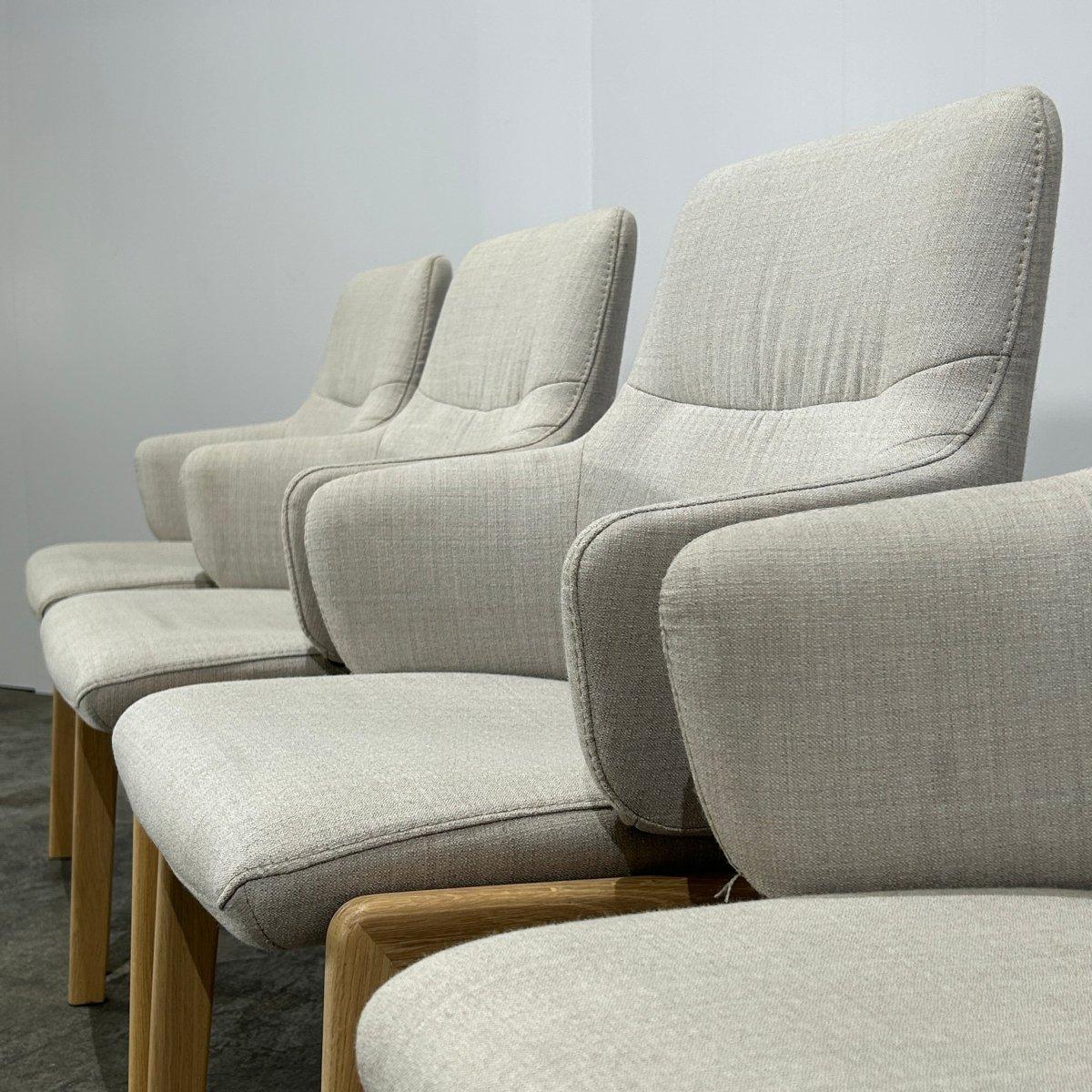 XXI secolo e contemporaneo Poltrone con schienale basso Vanilla di Stressless, set da quattro in vendita