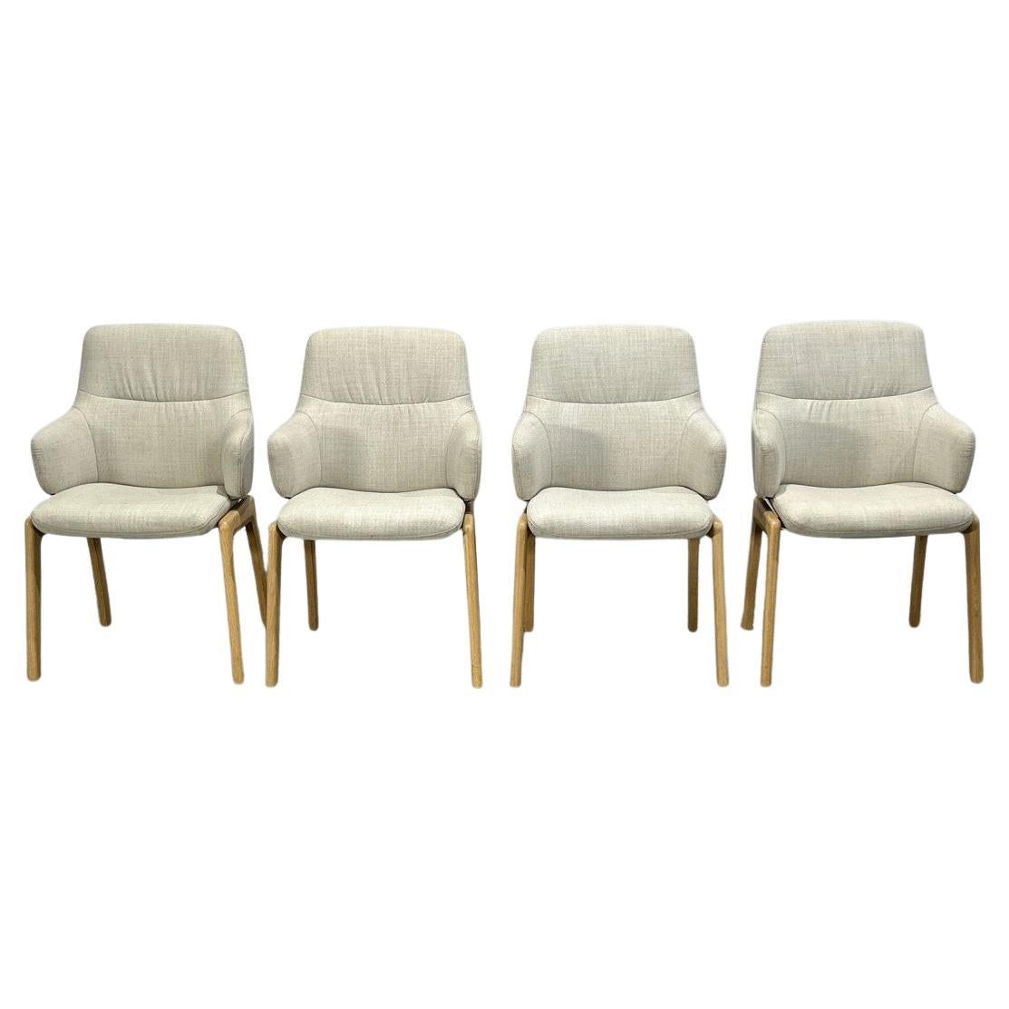 Poltrone con schienale basso Vanilla di Stressless, set da quattro in vendita
