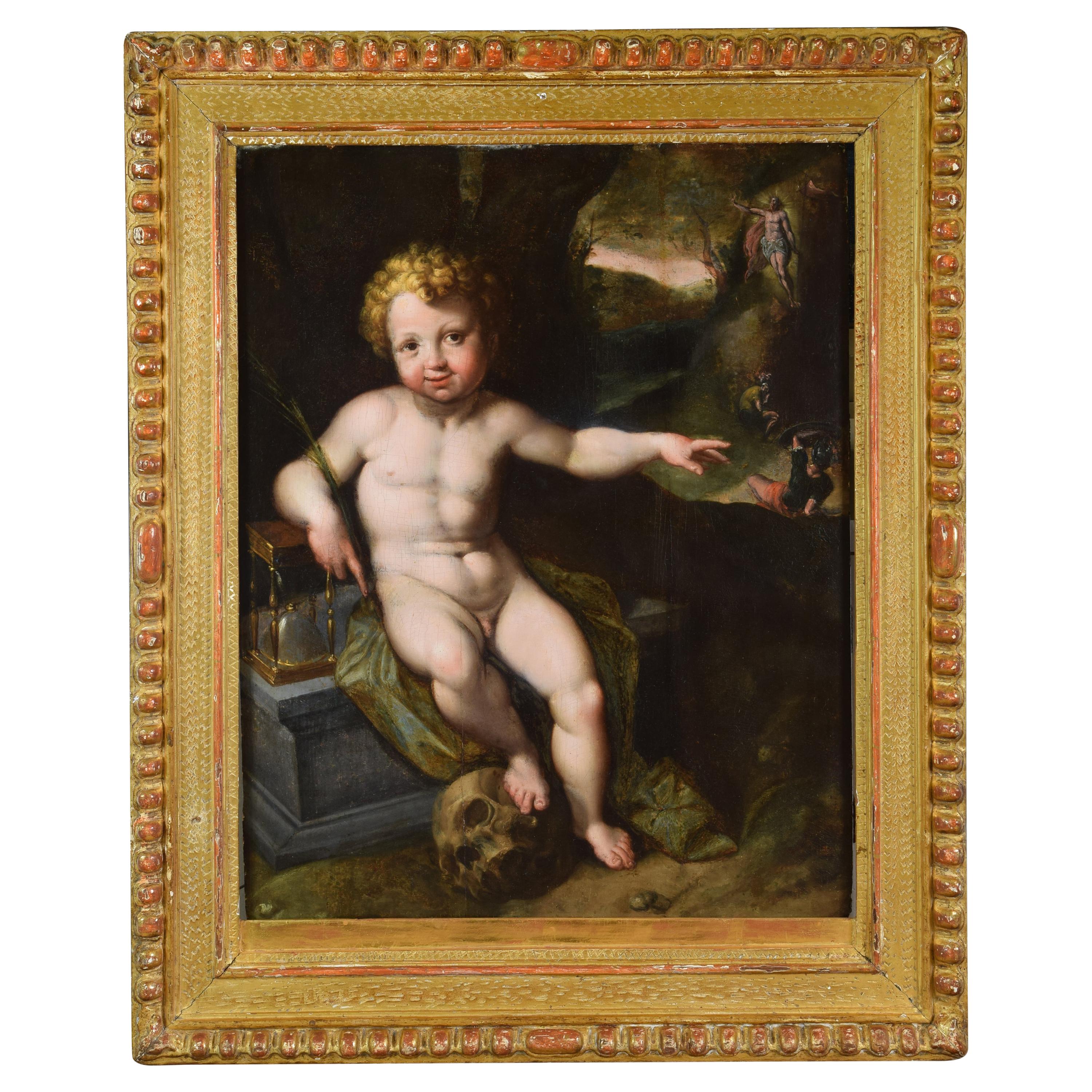 Vanitas, Olio su pannello, Cerchia di Vincent Sellaer 'c. 1500-Mechelen, prima del 1589'