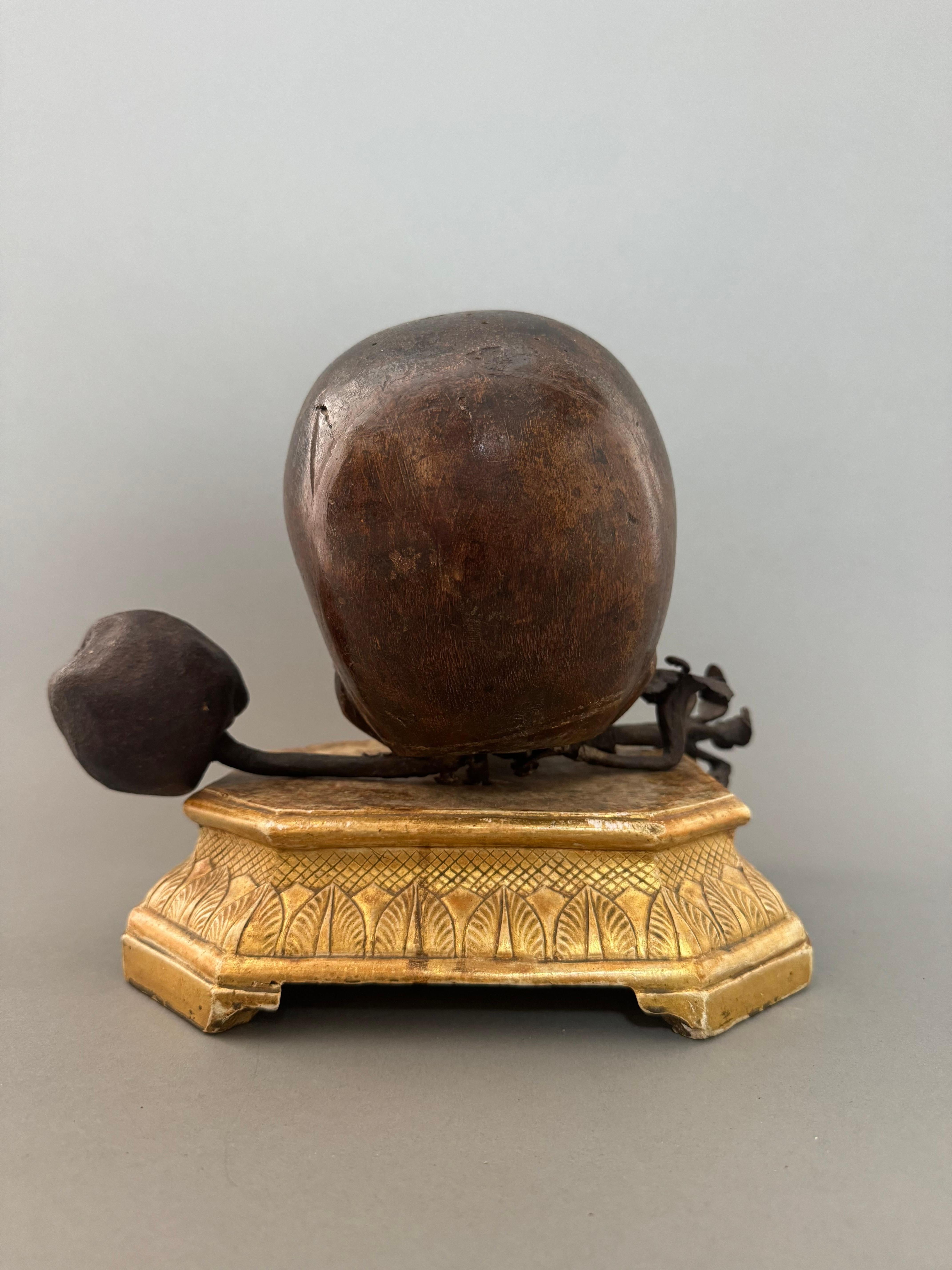 Vanitas su base in legno dorato del XVII secolo - Italia in vendita 7