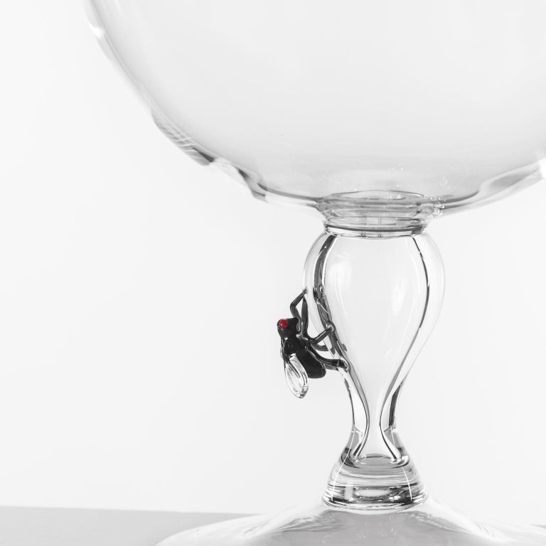 'Vanitas Wine Set' Hand Blown Glass Decanter and Wine Glasses by Simone