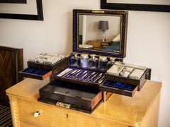Vanity Box by Mappin & Webb in Coromandel with Sterling Silver