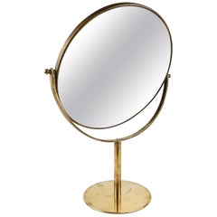 Vanity Brass Mirror Midcentury, Sweden