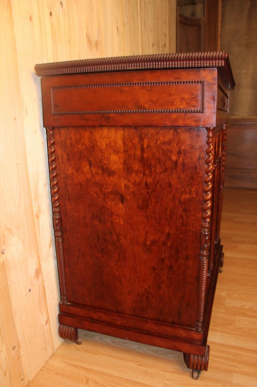 Vanity Cabinet In Speckled Mahogany Style Troubadour Nineteenth  1
