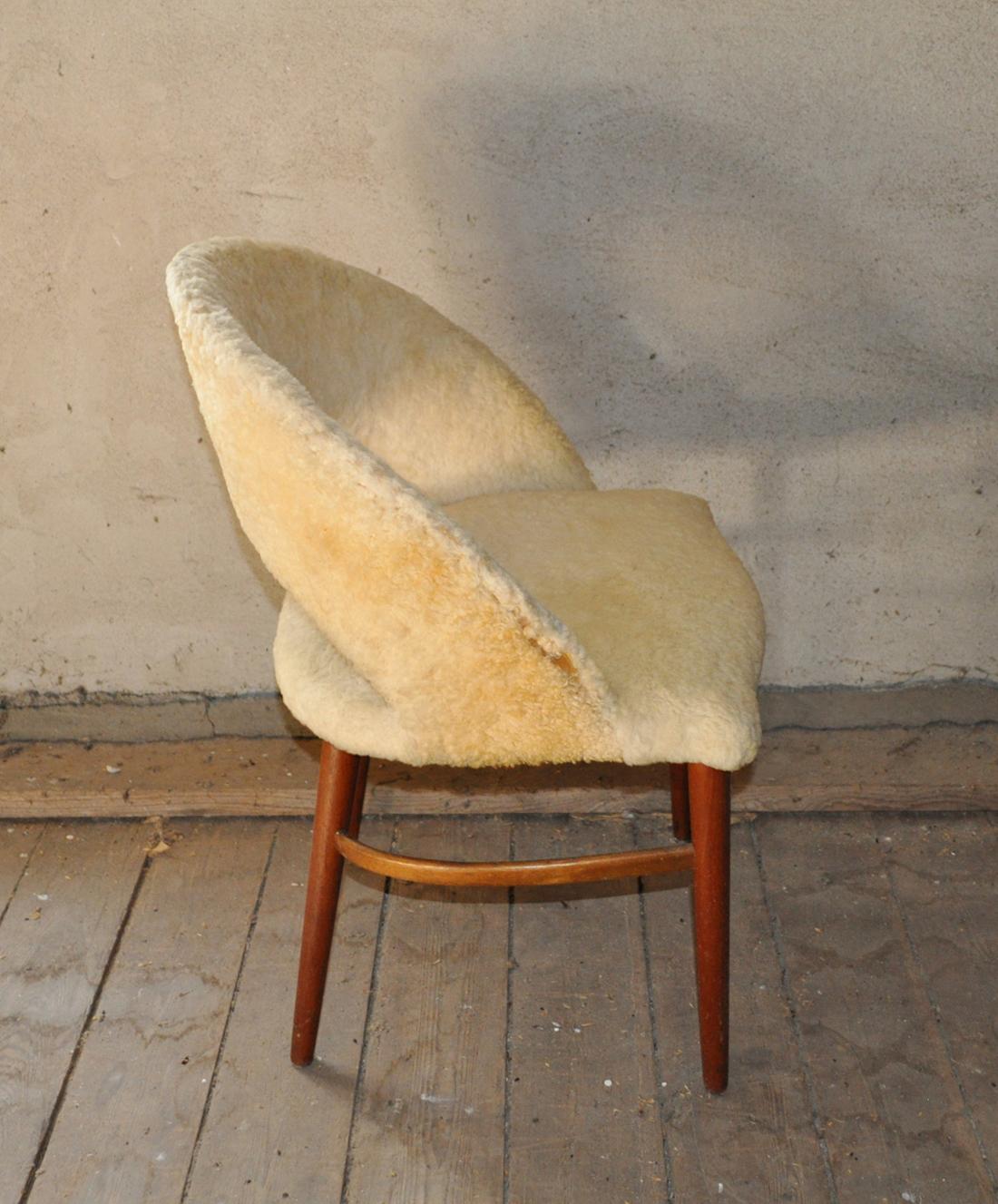 Scandinavian Modern Vanity Chair by Frode Holm, Denmark, 1950s