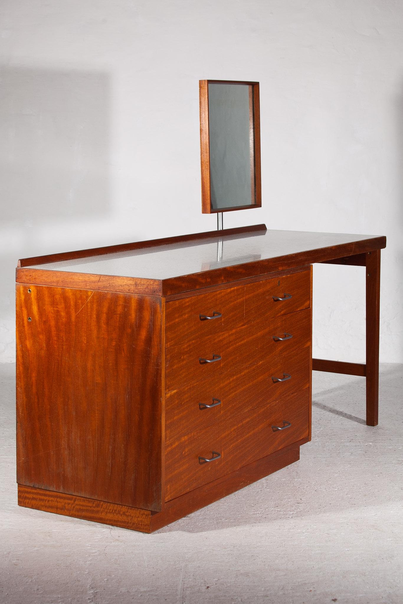 Vanity Chest of Drawers, Sideboard & Mirror Mid-Century Modern by Frank Guille 7