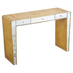 Vanity Console with Mirrored Front, Italy, 1950s