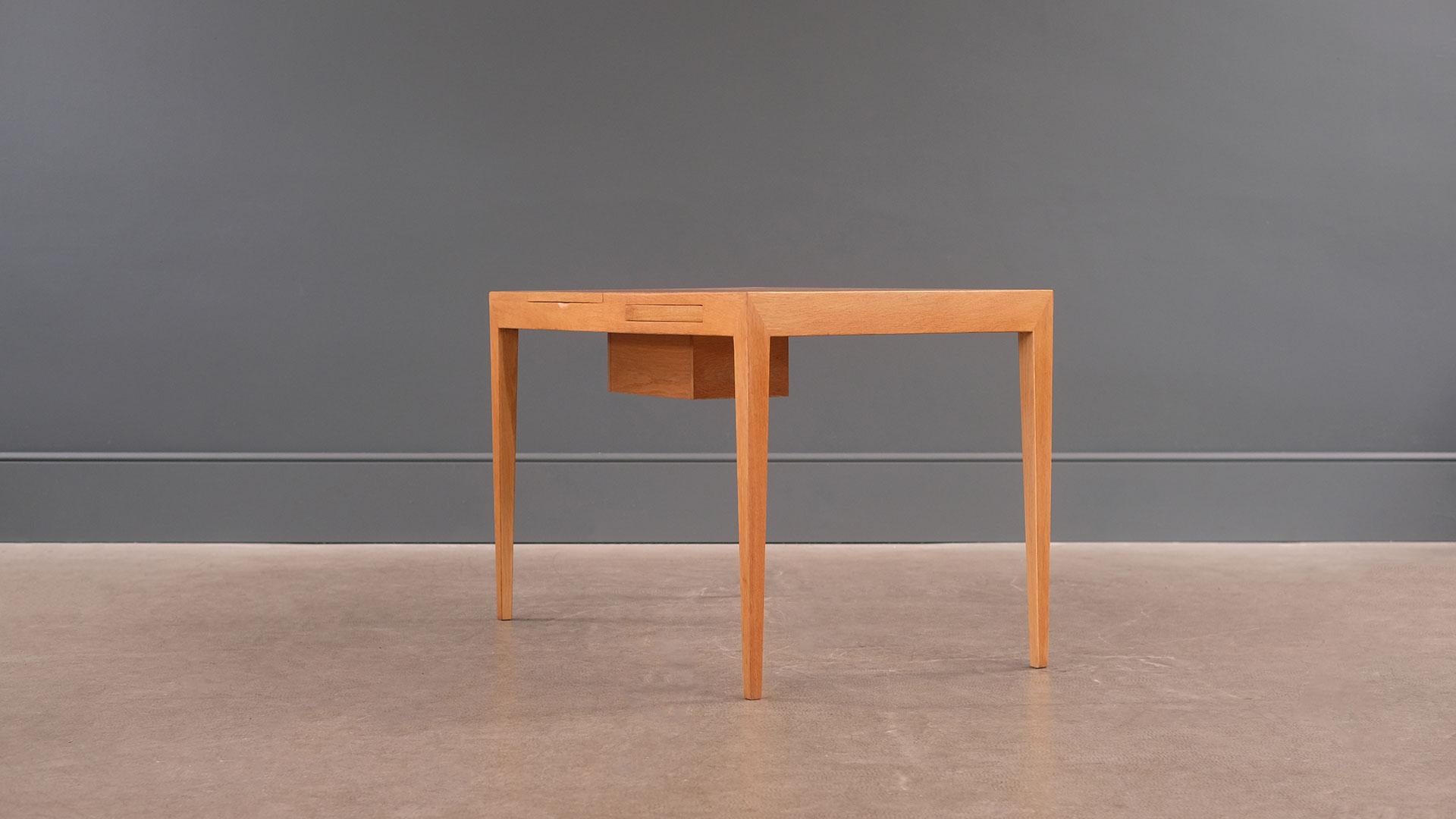 Oak Vanity Desk by Severin Hansen for Haslev
