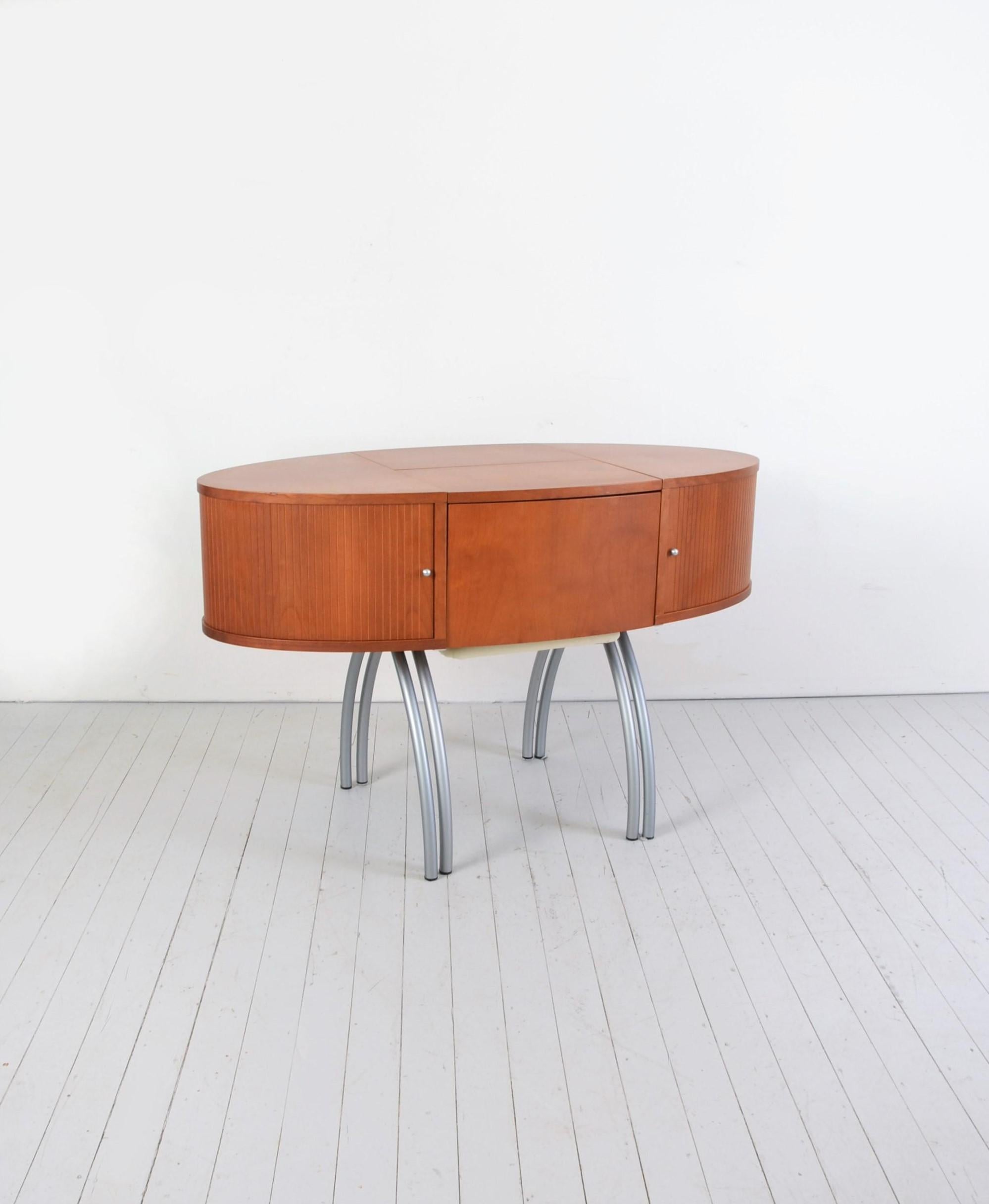 Post-Modern Vanity Desk Postmodern 1980s Including Chair For Sale