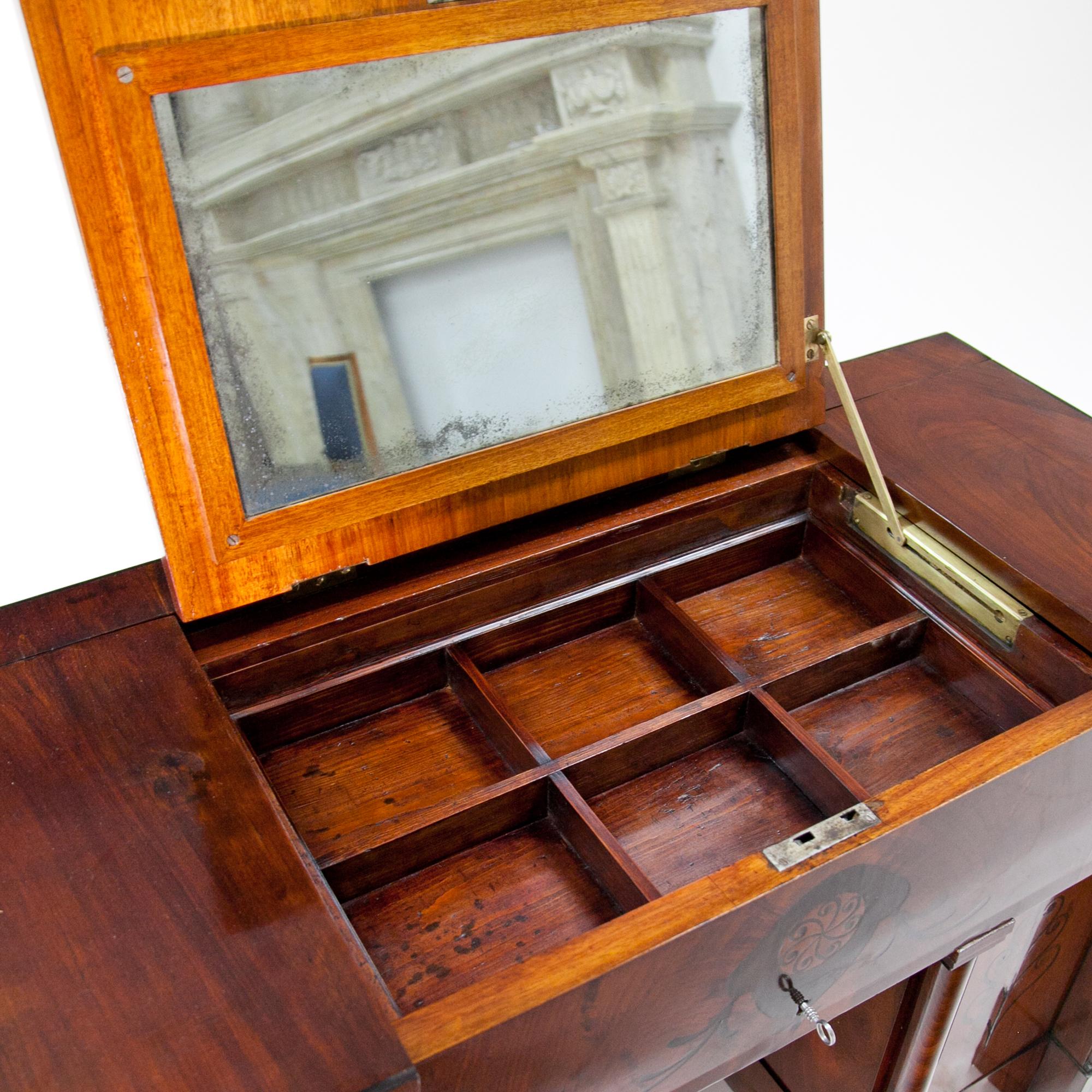 Austrian Vanity Desk, probably Austria, circa 1815-1820 For Sale