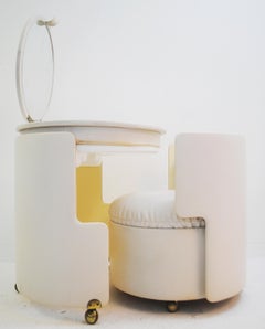 Coiffeuse 'Dilly Dally' de Luigi Massoni pour Poltrona Frau Modular:: Italie:: années 1960