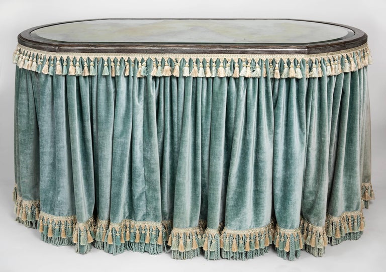 Vanity Dressing Table with Velvet Skirt at 1stdibs