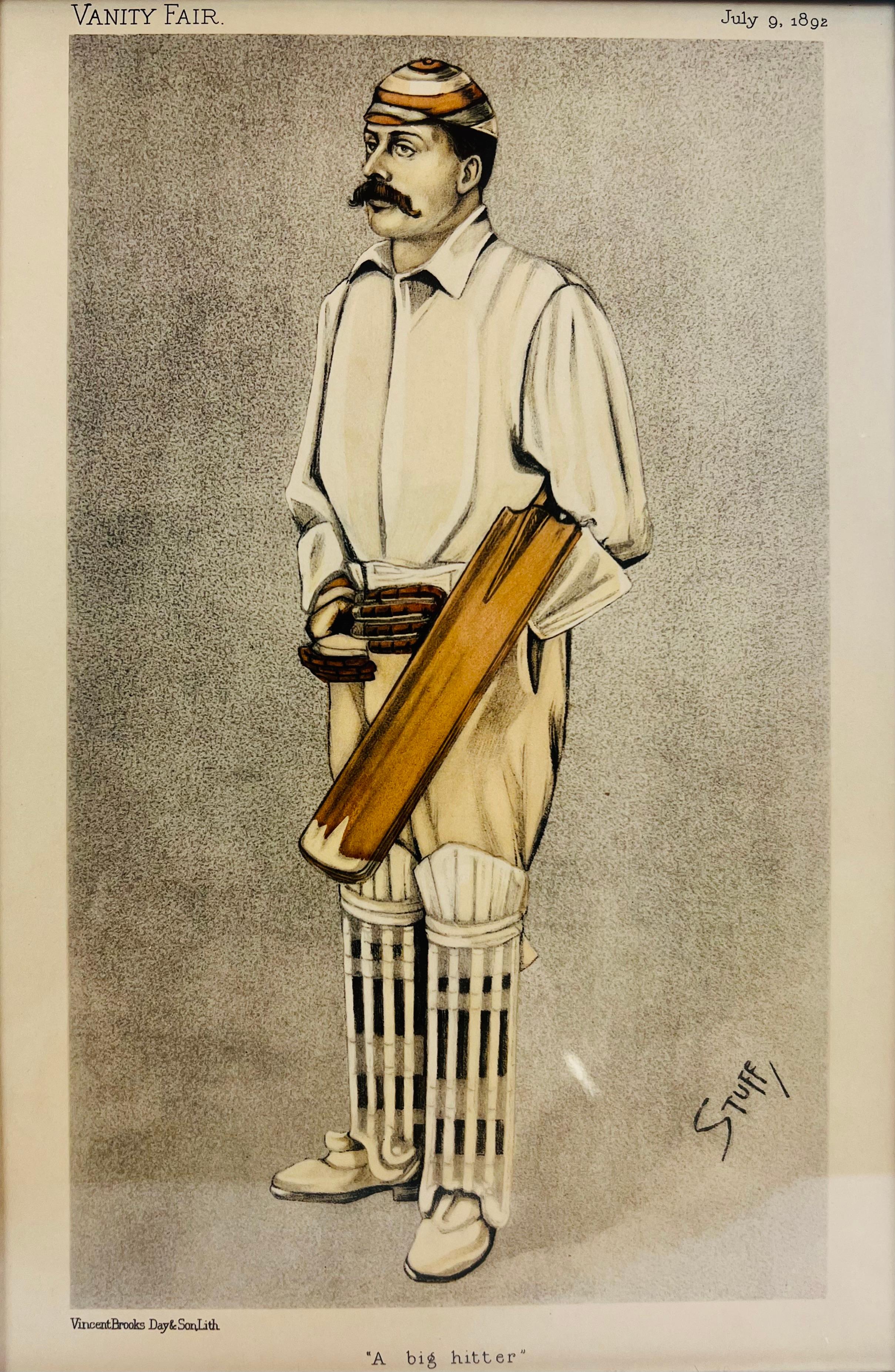 Vanity Fair A Big Hitter Men of the Day #543 Andrew E. Stoddart, Juli 09, 1892 (Viktorianisch) im Angebot