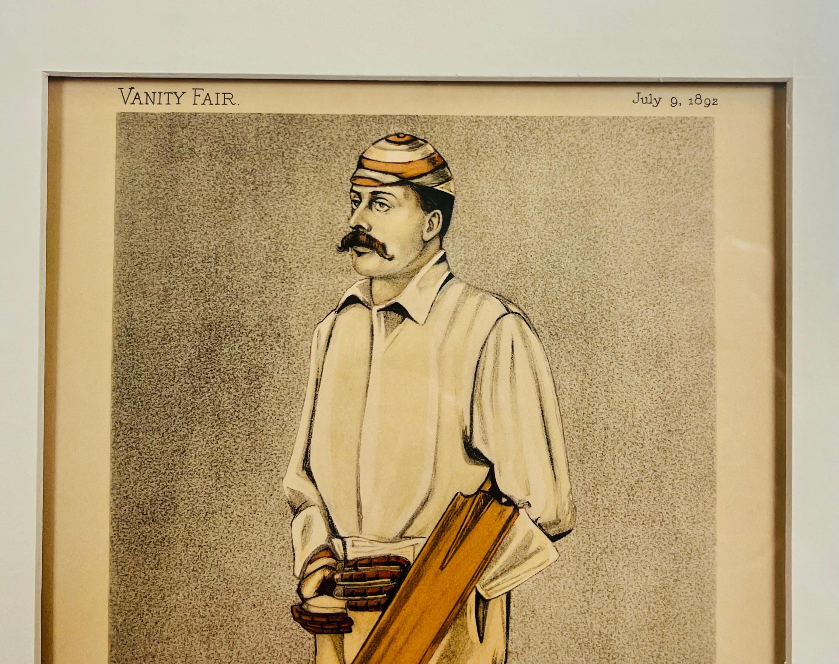 Vanity Fair A Big Hitter Men of the Day #543 Andrew E. Stoddart, Juli 09, 1892 im Zustand „Gut“ im Angebot in West Palm Beach, FL