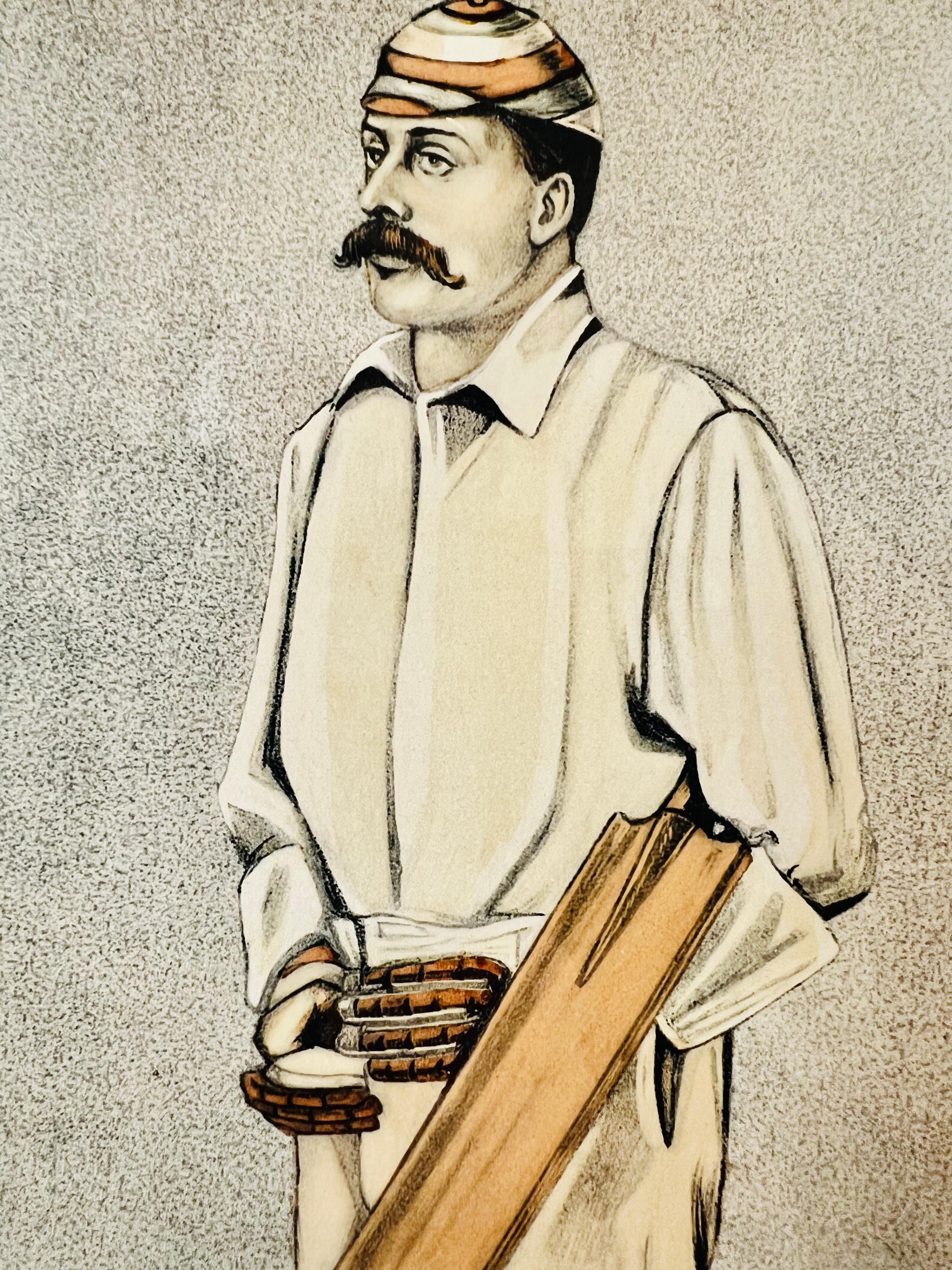 Vanity Fair A Big Hitter Men of the Day #543 Andrew E. Stoddart, Juli 09, 1892 (Holz) im Angebot