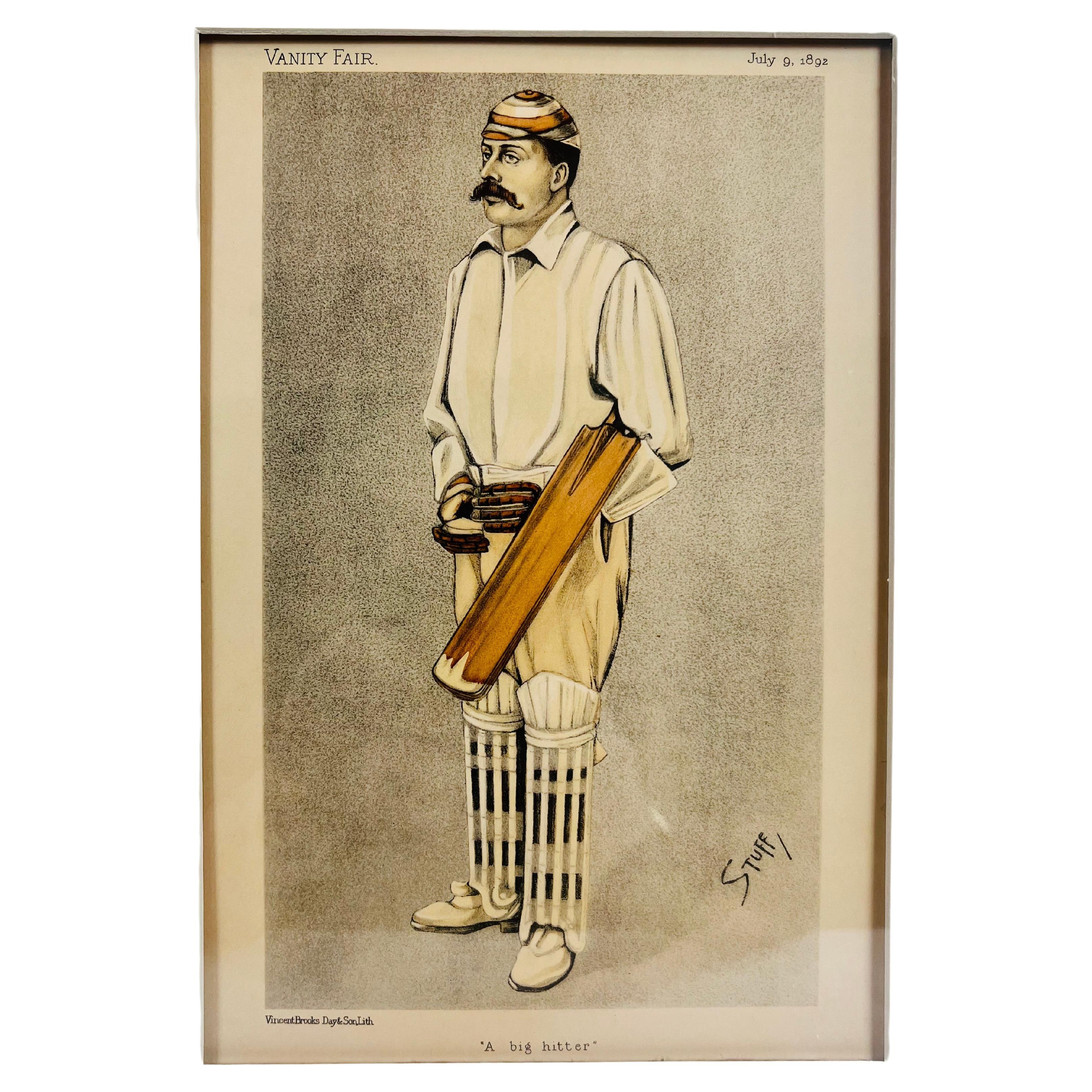 Vanity Fair “A Big Hitter” Men of the Day #543 Andrew E. Stoddart, July 09, 1892