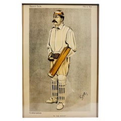 Antique Vanity Fair “A Big Hitter” Men of the Day #543 Andrew E. Stoddart, July 09, 1892