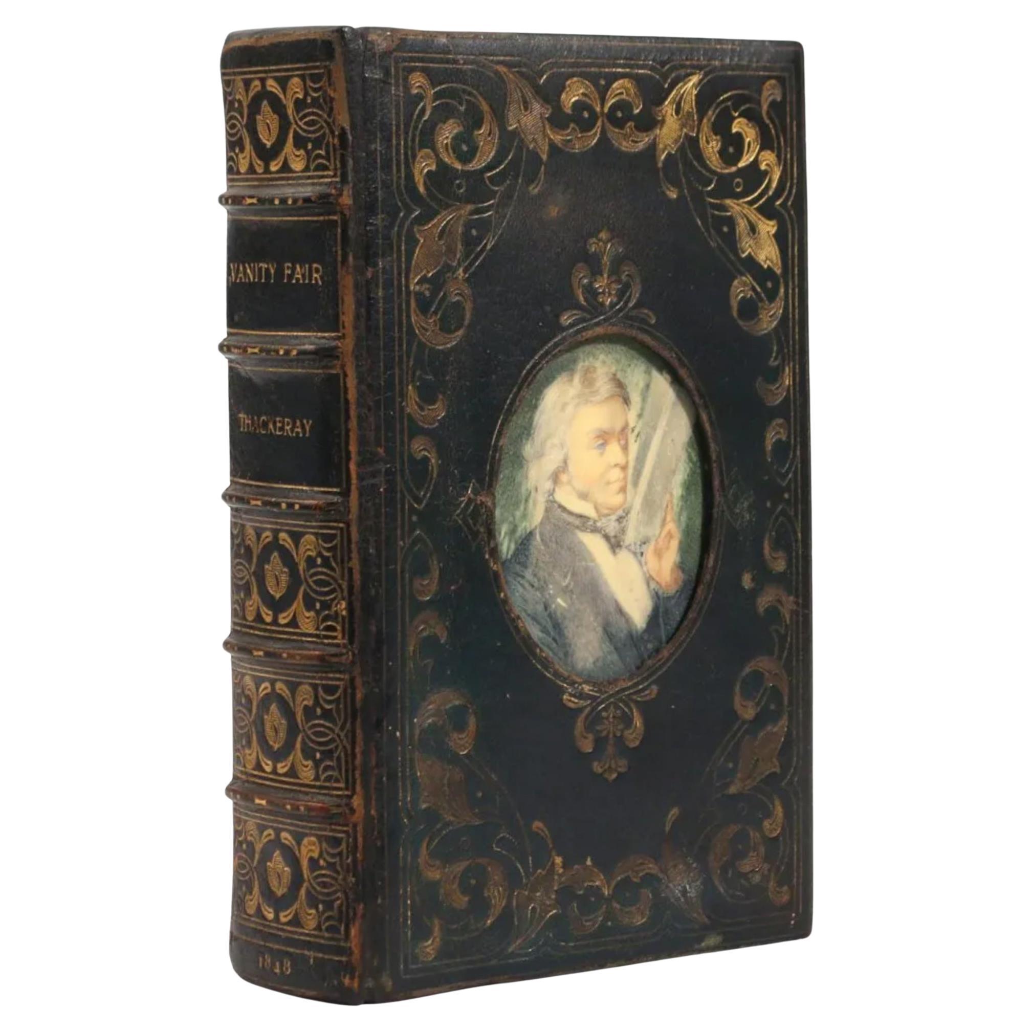 Vanity Fair by Wm.Thackeray, Cosway Style Binding, First Edition, First Issue For Sale