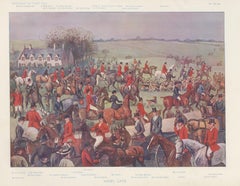 Vanity Fair Fox Hunting Chromolithograph, Quorn Hunt at Kirby Gate, 1901
