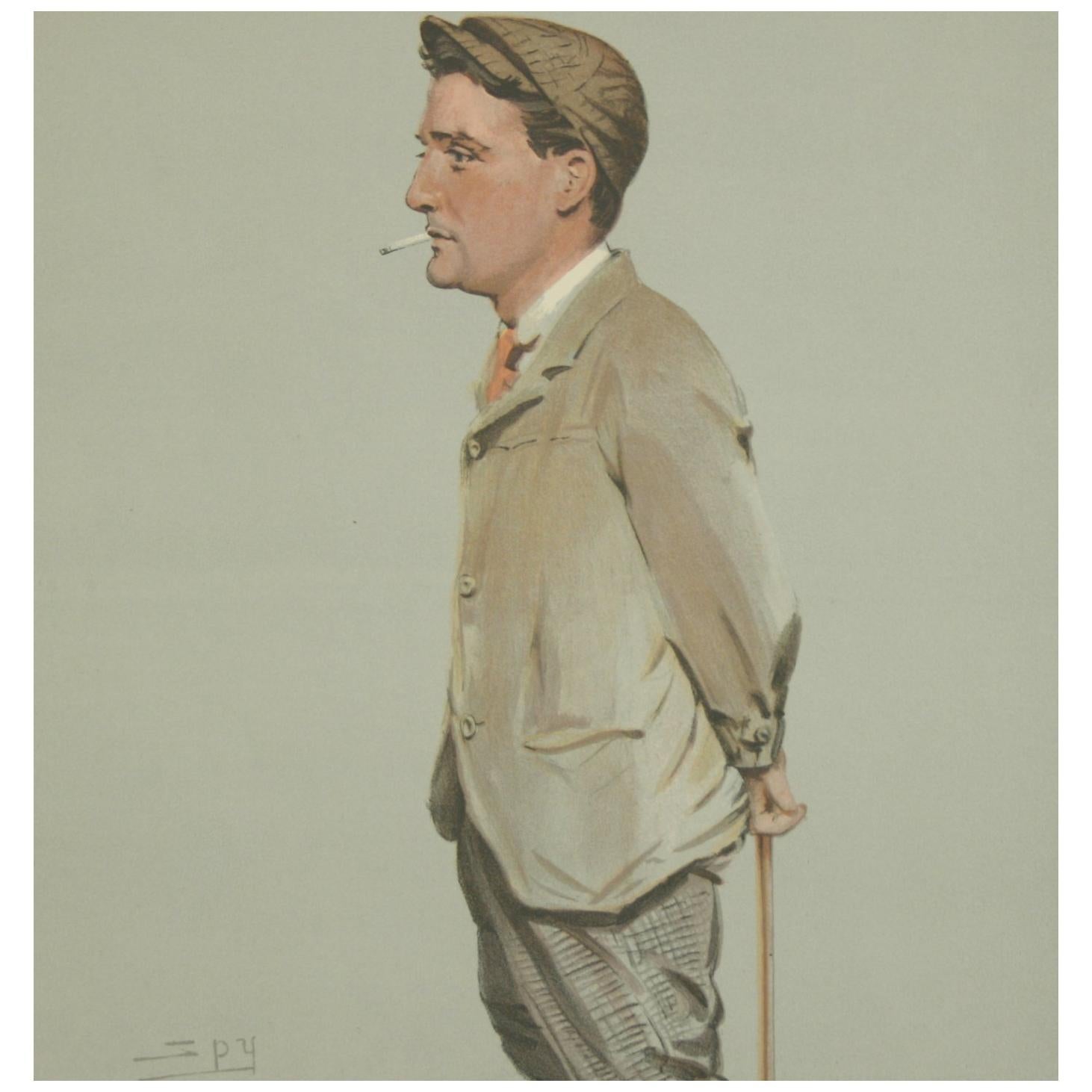 Vanity Fair Golf Print 'Horace Harold Hilton, Hoylake'