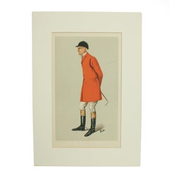 Antique Vanity Fair Hunting Print 'The Master of the Blankney'