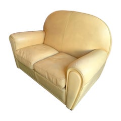 Vanity Fair Leather Sofa by Poltrona Frau, Italy, 1980s