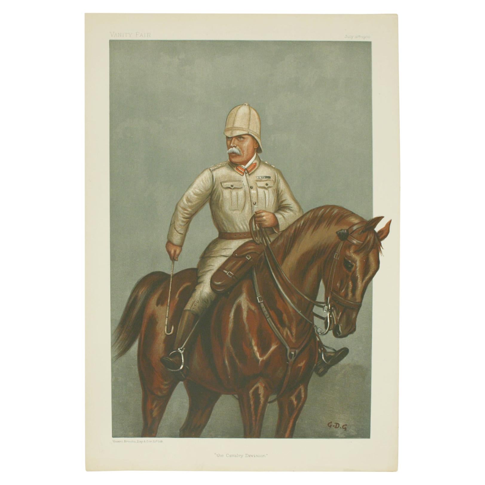 Vanity Fair, Military Print, the Cavalry Division