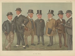 Vanity Fair “On the Heath” Sporting Caricature, Victorian Gentlemen Scene, 1896