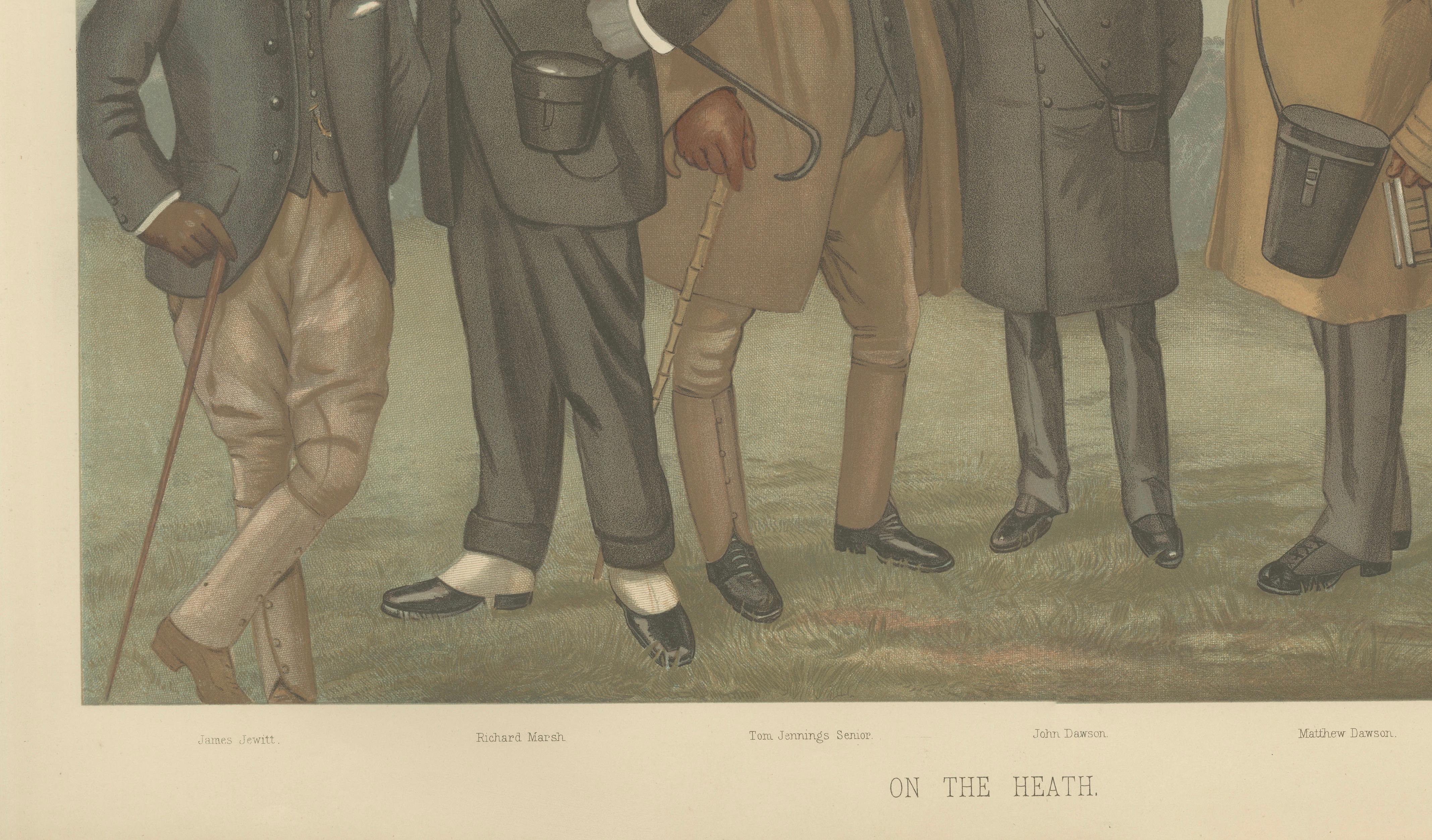 Vanity Fair “On the Heath” Sporting Caricature, Victorian Gentlemen Scene, 1896