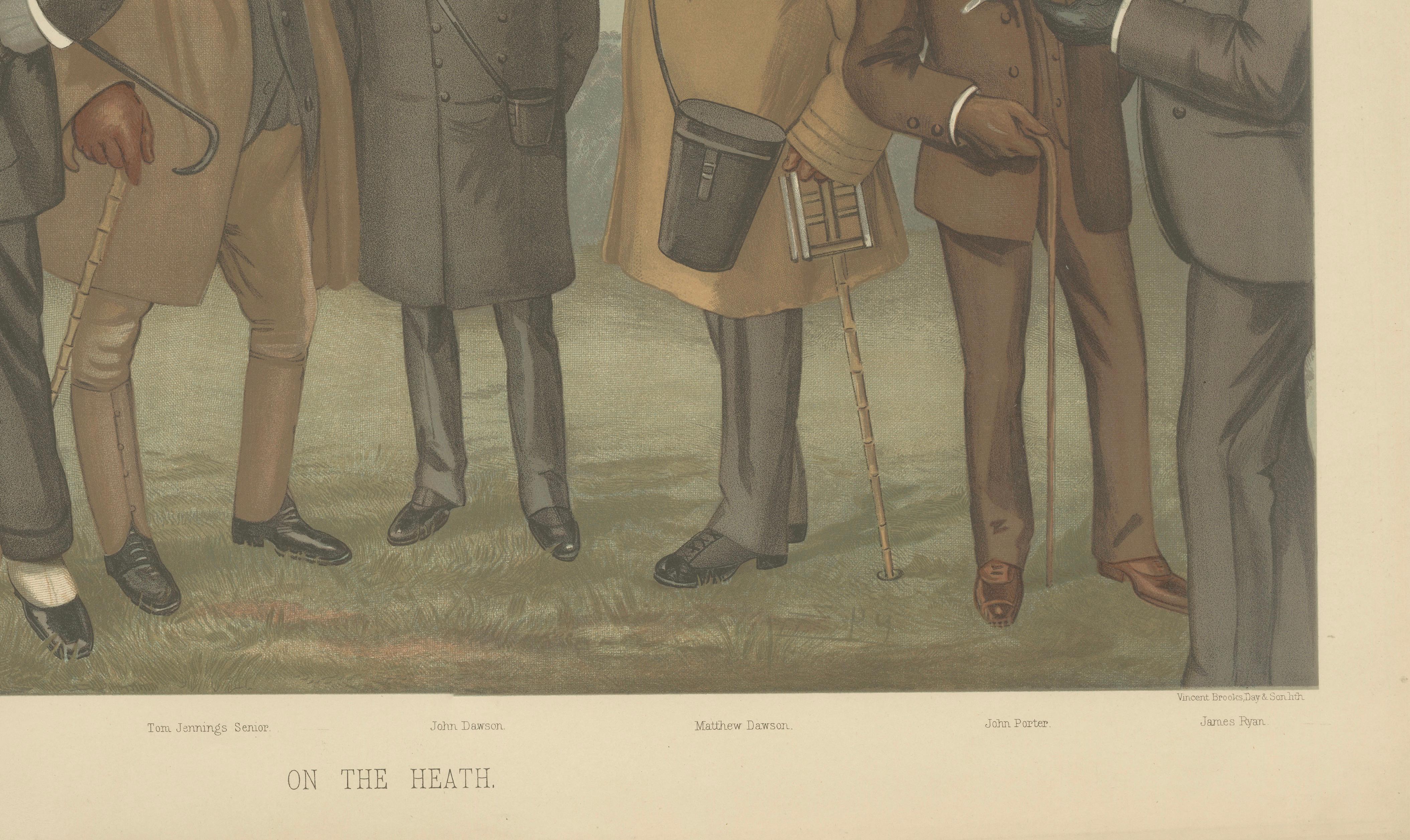 Vanity Fair “On the Heath” Sporting Caricature, Victorian Gentlemen Scene, 1896
