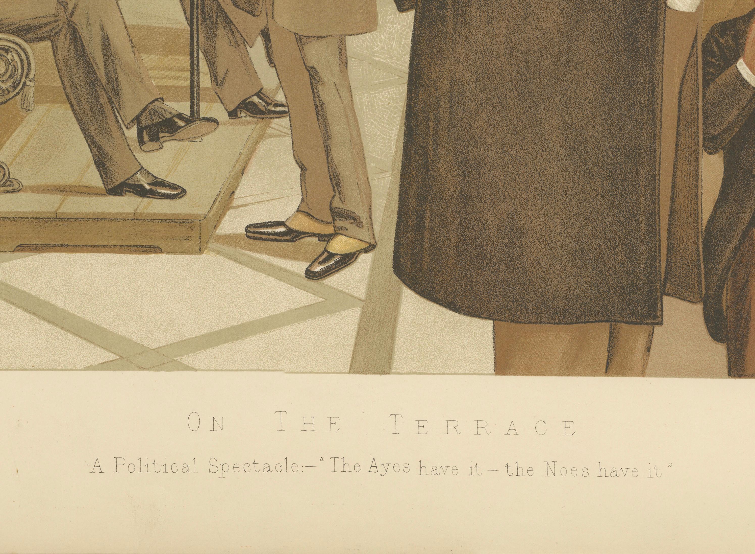 Vanity Fair Political Caricature by Spy, Westminster Terrace Scene, 1893