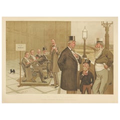 Vanity Fair Political Caricature by Spy, Westminster Terrace Scene, 1893